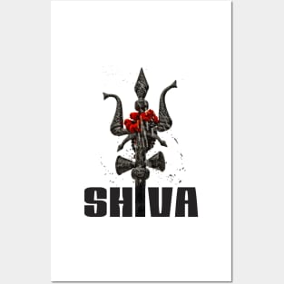 Shiva Temple Trisul Namaste India Posters and Art